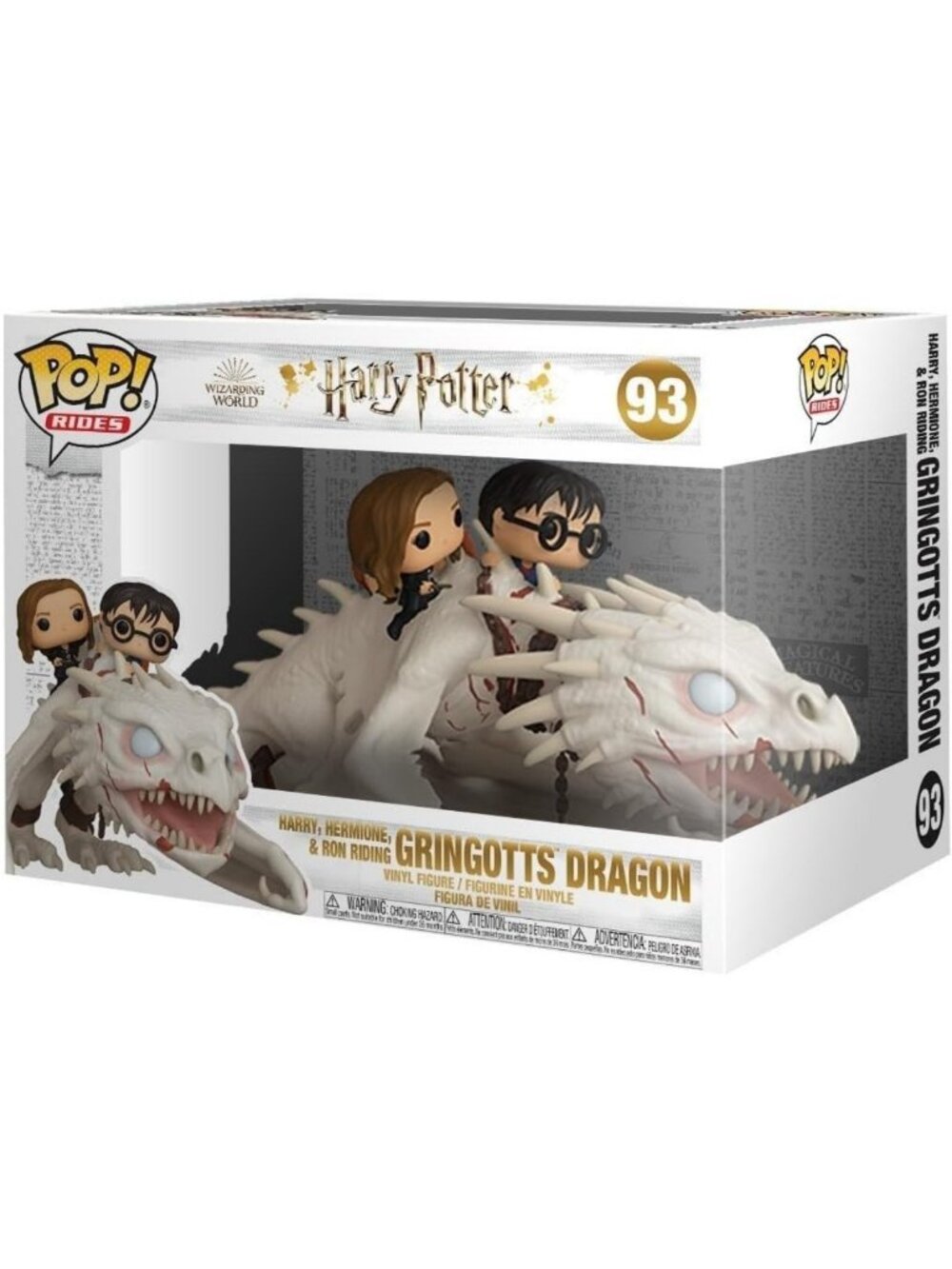 Magical Dragon Ride Figurine with Harry, Ron & Hermione - Funko Collectible